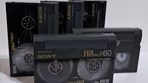 Video 8 digitalisieren, sowie Hi8 und Digital 8 Kassetten.