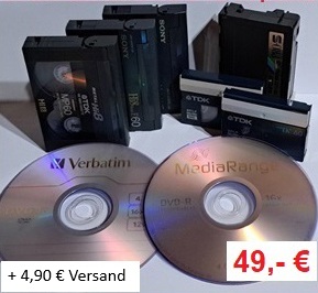 Angebot für Video 8 Kassetten digitalisieren auf DVD