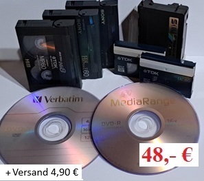Angebot für Mini-DV Kassetten digitalisieren auf DVD