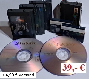 Angebot für VHS-CKassetten digitalisieren auf DVD