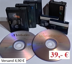 Angebot für VHS-C Kassetten digitalisieren auf DVD