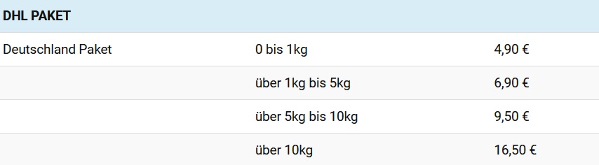Hier finden Sie die Versandkosten.