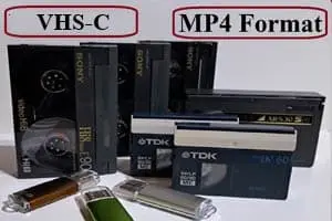 VHS-C Kassetten als MP4 Datei digitalisieren.