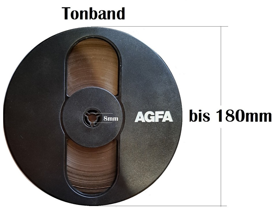 Tonbänder digitalisieren auf DVD oder CD.