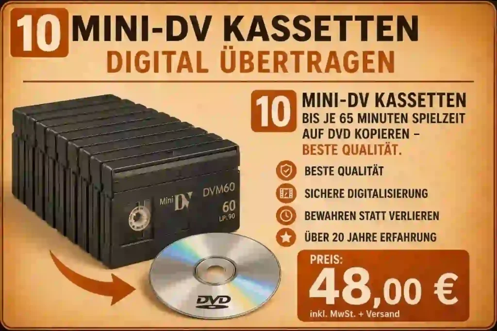 10 Mini DV auf DVD