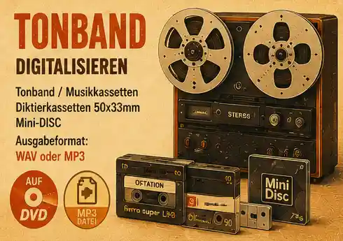 Tonband digitalisieren auf CD.