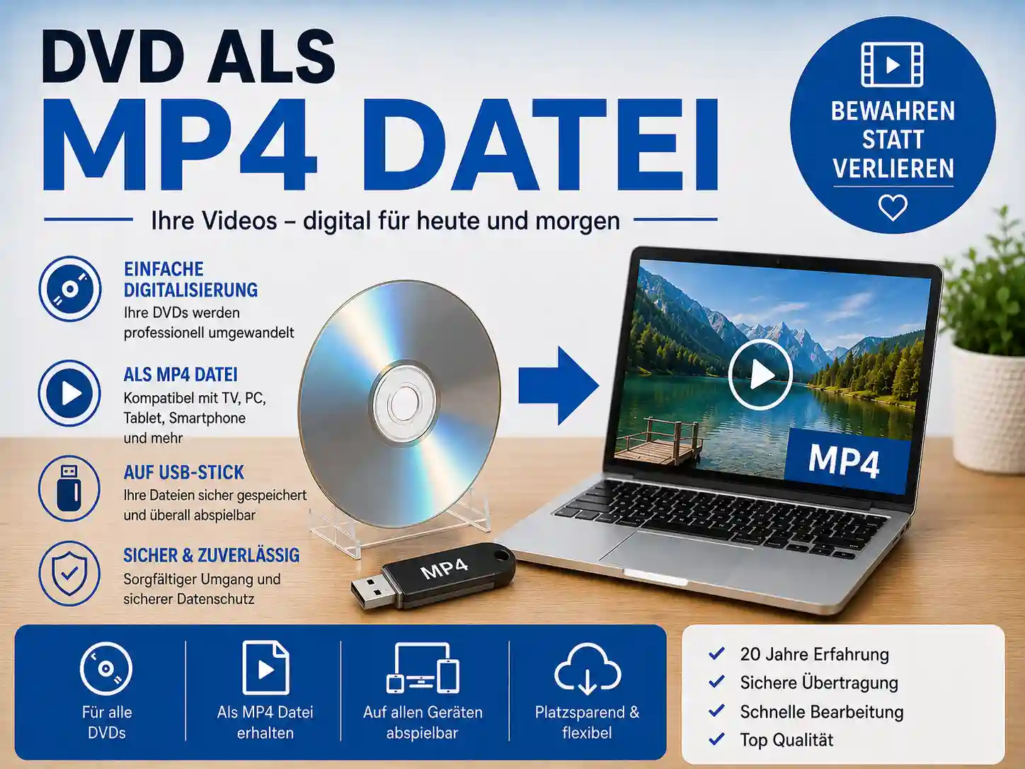 Video DVD zu MP4 Filmdatei